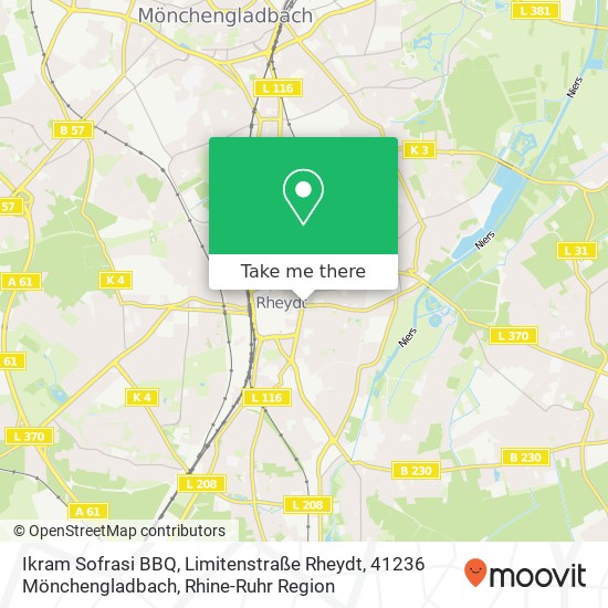 Ikram Sofrasi BBQ, Limitenstraße Rheydt, 41236 Mönchengladbach map