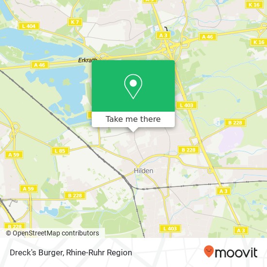 Dreck's Burger, Lessingstraße 1 40721 Hilden map