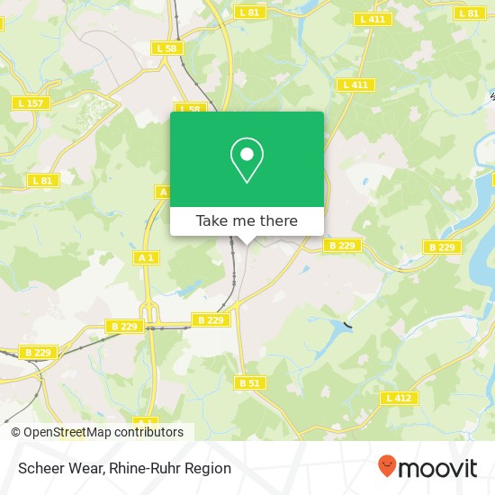 Scheer Wear, Kölner Straße 43 Lennep, 42897 Remscheid map
