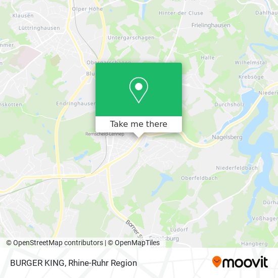 BURGER KING map