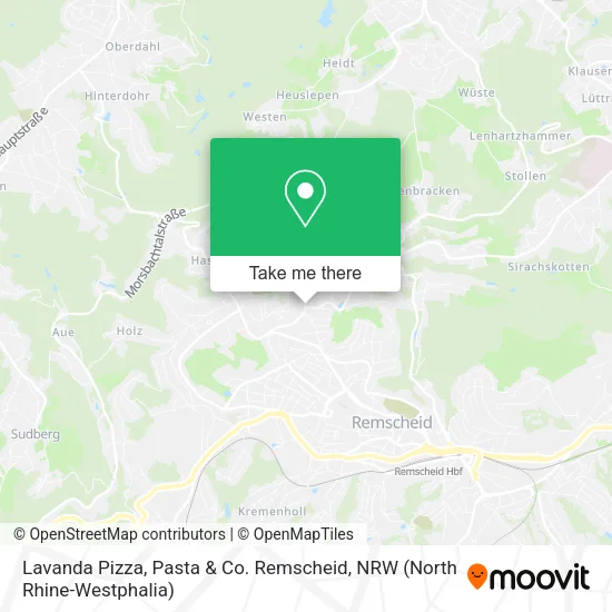 Карта Lavanda Pizza, Pasta & Co. Remscheid