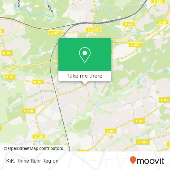 Карта KiK, Kaiserstraße 69 42781 Haan