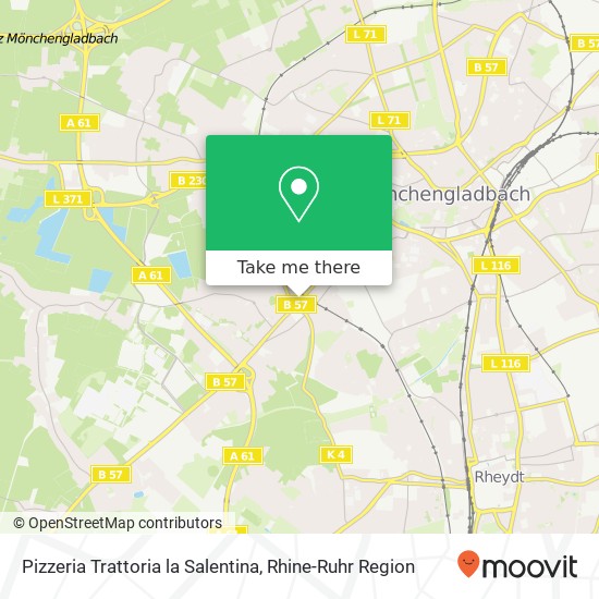 Pizzeria Trattoria la Salentina, Aachener Straße 362 Holt, 41069 Mönchengladbach map