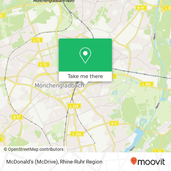 McDonald's (McDrive), Rahracker 5 Hardterbroich-Pesch, 41065 Mönchengladbach map