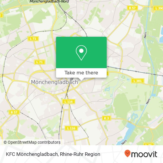 KFC Mönchengladbach, Korschenbroicher Straße 115 Hardterbroich-Pesch, 41065 Mönchengladbach map