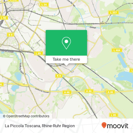 La Piccola Toscana, Auf'm Großenfeld 17 Eller, 40229 Düsseldorf map