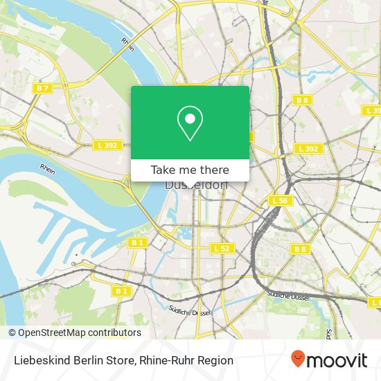 Карта Liebeskind Berlin Store, Grabenstraße 6 Carlstadt, 40213 Düsseldorf
