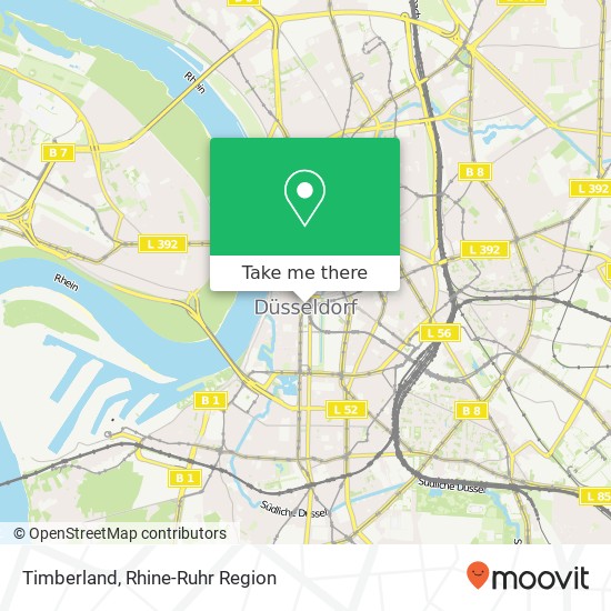 Карта Timberland, Neustraße 42 Altstadt, 40213 Düsseldorf
