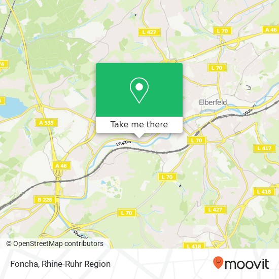 Карта Foncha, Vogelsaue 60 Elberfeld-West, 42115 Wuppertal