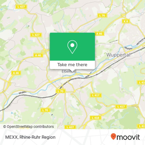 Карта MEXX, Alte Freiheit 9 Elberfeld, 42103 Wuppertal