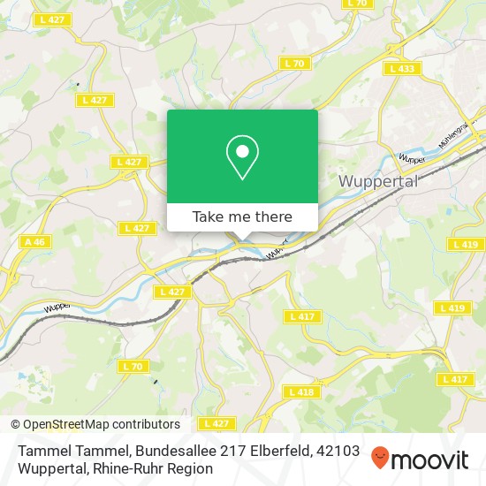 Tammel Tammel, Bundesallee 217 Elberfeld, 42103 Wuppertal map