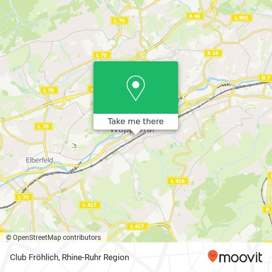 Club Fröhlich map