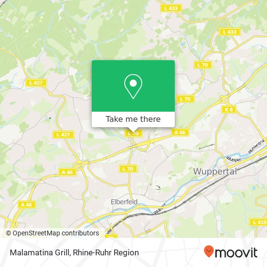 Malamatina Grill, Uellendahler Straße 150 Uellendahl-Katernberg, 42109 Wuppertal map