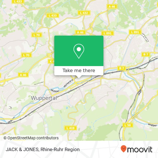 JACK & JONES, Werth 23 Barmen, 42275 Wuppertal map