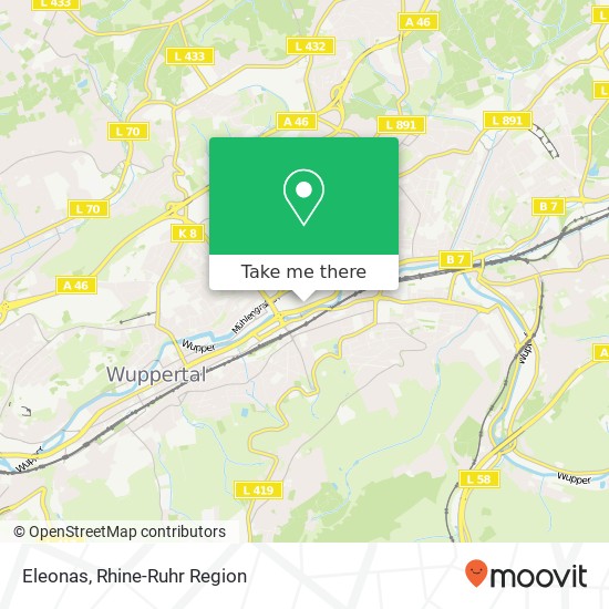 Карта Eleonas, Lindenstraße 5 Barmen, 42275 Wuppertal