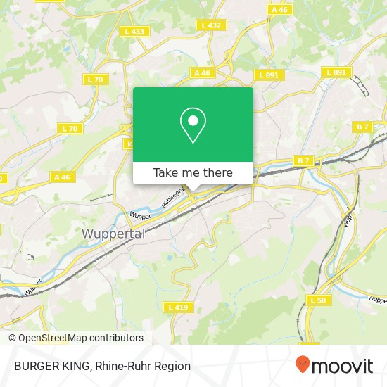 BURGER KING, Alter Markt 1 Barmen, 42275 Wuppertal map