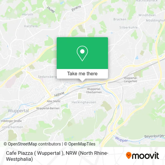 Карта Cafe Piazza ( Wuppertal )