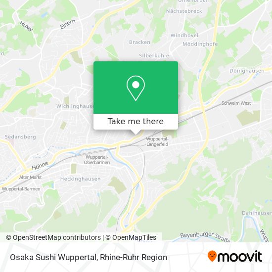 Osaka Sushi Wuppertal map