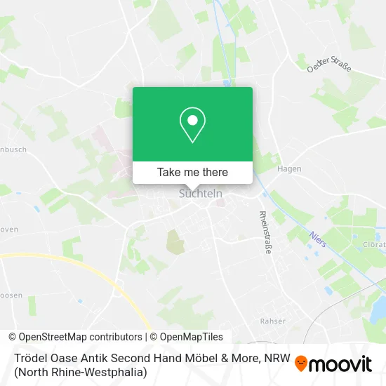 Карта Trödel Oase Antik Second Hand Möbel & More