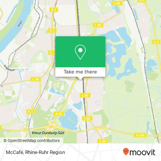 Карта McCafé, Albert-Hahn-Straße 1 Großenbaum, 47269 Duisburg