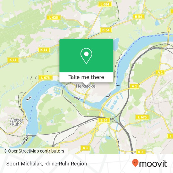 Sport Michalak, Uferstraße 3 58313 Herdecke map