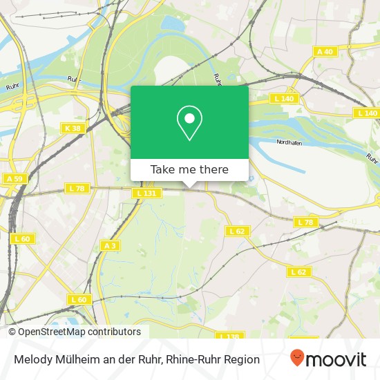 Melody Mülheim an der Ruhr map