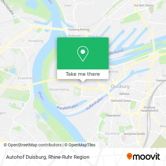 Карта Autohof Duisburg