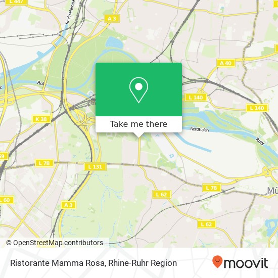 Карта Ristorante Mamma Rosa, Akazienallee 61 45478 Mülheim an der Ruhr