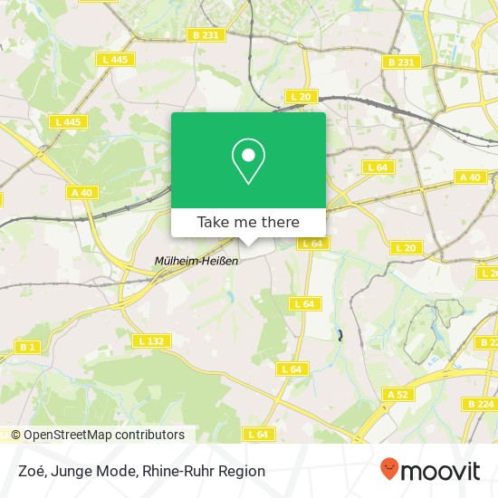 Карта Zoé, Junge Mode, Humboldtring Fulerum, 45472 Mülheim an der Ruhr