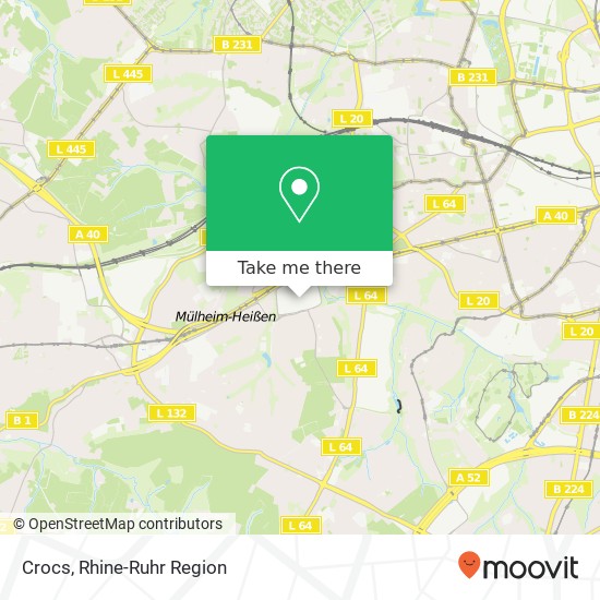 Crocs, Humboldtring Fulerum, 45472 Mülheim an der Ruhr map