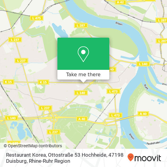 Restaurant Korea, Ottostraße 53 Hochheide, 47198 Duisburg map