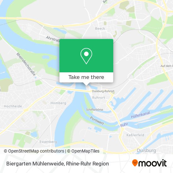 Biergarten Mühlenweide map