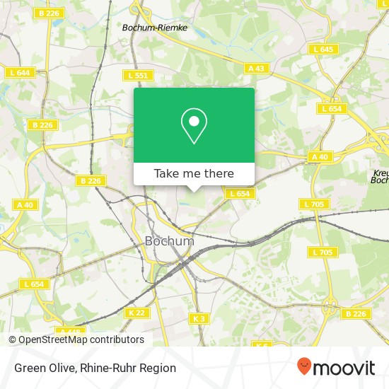 Green Olive, Klinikstraße 43 44791 Bochum map