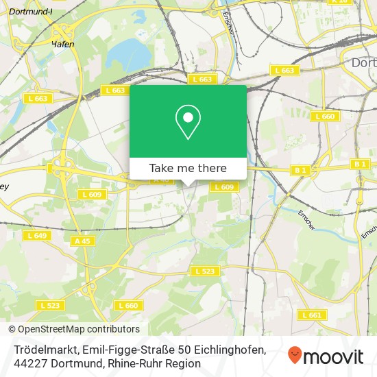 Trödelmarkt, Emil-Figge-Straße 50 Eichlinghofen, 44227 Dortmund map