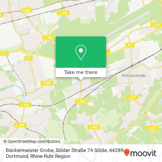 Bäckermeister Grobe, Sölder Straße 74 Sölde, 44289 Dortmund map