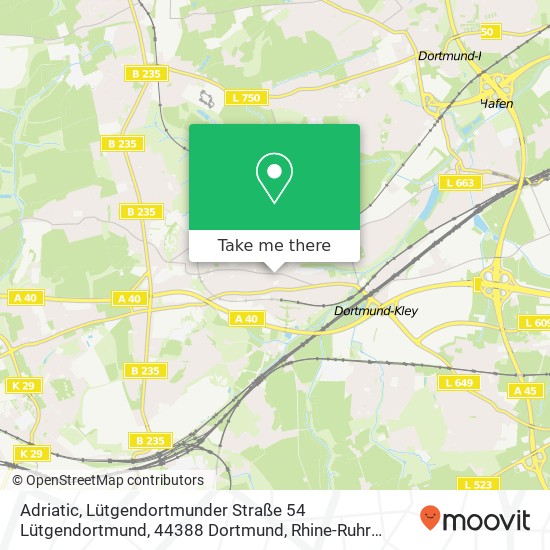 Adriatic, Lütgendortmunder Straße 54 Lütgendortmund, 44388 Dortmund map