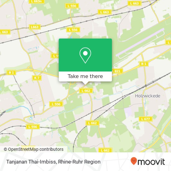 Карта Tanjanan Thai-Imbiss, Emschertalstraße 85 Sölde, 44289 Dortmund