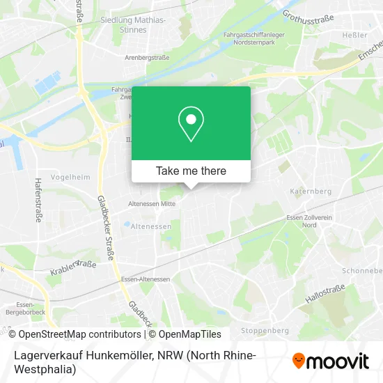 Карта Lagerverkauf Hunkemöller