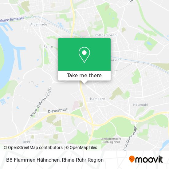 B8 Flammen Hähnchen map