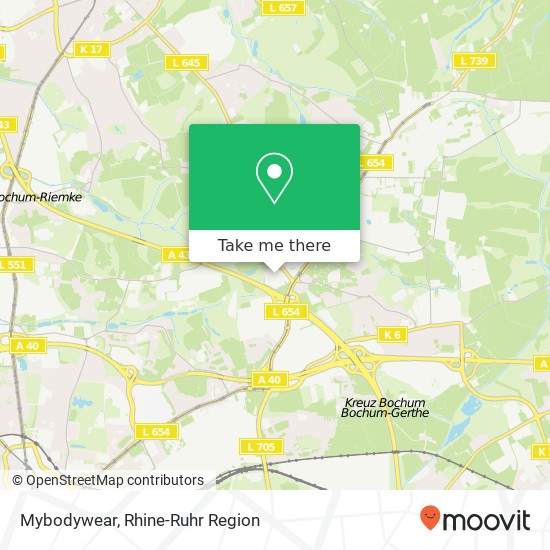 Mybodywear, Harpener Feld 34 Hiltrop, 44805 Bochum map