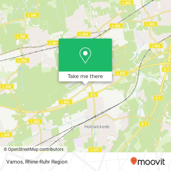 Vamos, Flughafenring 44319 Dortmund map