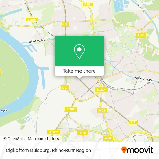Cigköftem Duisburg map