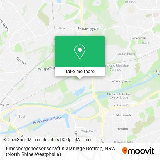 Карта Emschergenossenschaft Kläranlage Bottrop