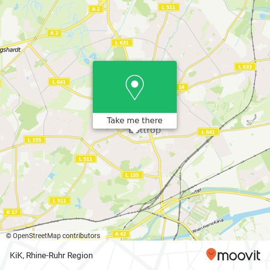 Карта KiK, Kirchplatz 10 46236 Bottrop