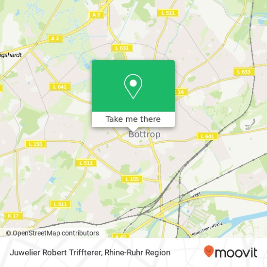 Карта Juwelier Robert Triffterer, Hansastraße 10 46236 Bottrop