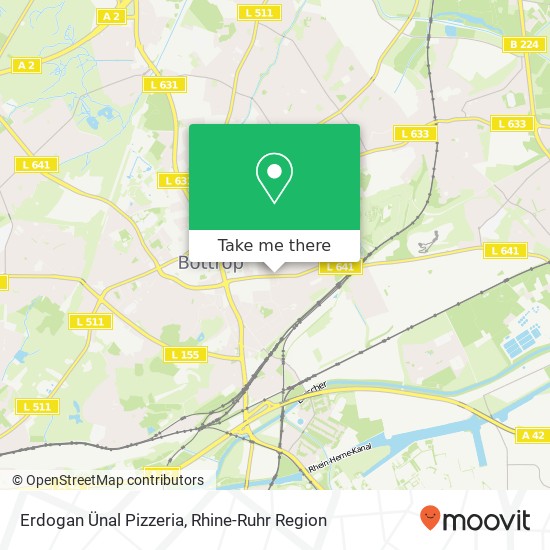 Erdogan Ünal Pizzeria, Prosperstraße 117 46236 Bottrop map