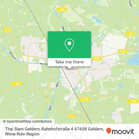 Thai Siam Geldern, Bahnhofstraße 4 47608 Geldern map