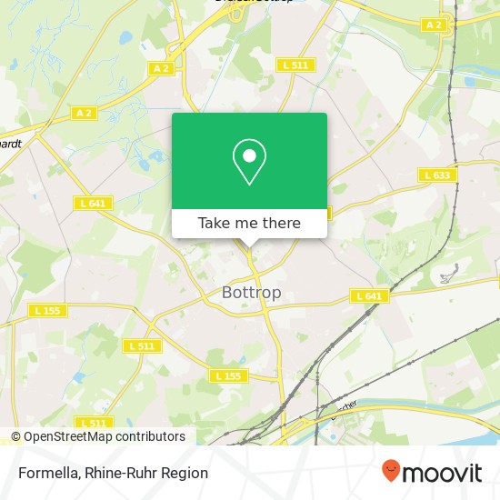 Карта Formella, Gladbecker Straße 55 46236 Bottrop