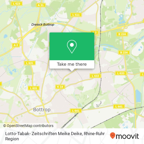 Lotto-Tabak- Zeitschriften Meike Deike, Scharnhölzstraße 252 46238 Bottrop map