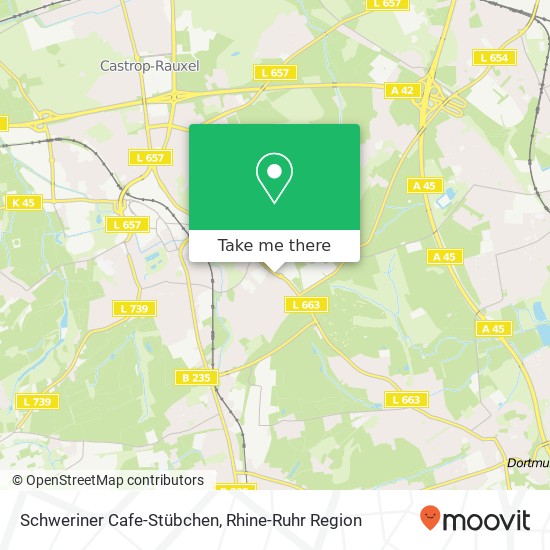 Карта Schweriner Cafe-Stübchen, Dortmunder Straße 154 44577 Castrop-Rauxel